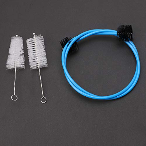JOYKK Blechblasinstrument Musikinstrument Trompete Posaune Tuba Horn Reinigungsbürste Set Tool - Blau