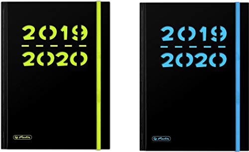 Herlitz Schülerkalender Pure 2019/20, A5, 2 Farben sortiert - Farbauswahl nicht möglich!, 1 Stück