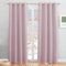 PONY DANCE Rideau Enfants Chambre - Décoration de Fenêtre Draperies Rose Clair à Oeillets Isolation Lumineux Bruits Tissu Opaque pour Fille/adulte, L140 X H220 cm, Lot de 2
