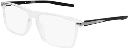 Puma Herren Brille mit Sehstärke Rechteckig Shiny Black Model PU0257O-003