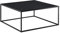 [en.casa] Couchtisch Lebus Wohnzimmertisch quadratisch Sofatisch Schwarz Metalltisch Industrial Kaffeetisch niedriger Tisch 38 x 85 x 85 cm