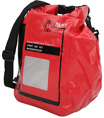Alomejor 5L Survival Bag Kleiner Survival Aufbewahrungskoffer Erste-Hilfe-Kit Survival Gear Bag Erste-Hilfe-Rucksack für Wanderungen im Freien