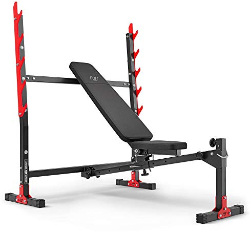 Marbo Sport Verstellbare Hantelbank mit Hantelablage MH-L107 2.0 | Made in EU