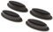 perfk 4pcs Coussinets Pieds Goujons Fixation Multi-Usages pour Pieds de Chaises/Bureaux/Tables/Valise de Roulette/de Voayge