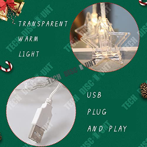 Clip Guirlande Lumineuse Photo, pinces plastique chaine accroche porte photo intérieur extérieur mural, fête, décoration, mariag