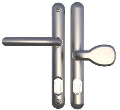 Ultion Sweet Door Handle Paddle Style 211mm (Long Fixings) - Matching Door Furniture Available (Stainless Steel)
