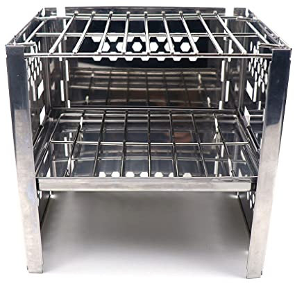 IEEDFJKK Barbecue Grill Portable Pliable Lavable Grilles Réutilisables Parc en Plein Air Voyage Week-End Réunion De Famille Griller Outils, Filet de Gril Droit