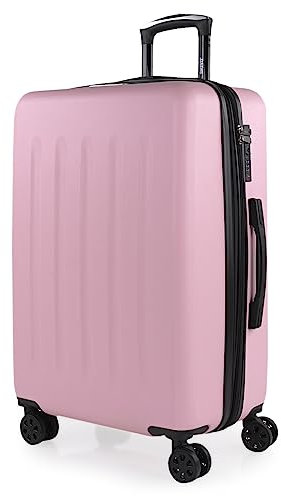 SKPAT - Valise Moyenne, Valises Rigides, Valise Rigide, Valise Semaine pour Tout Voyage, Valise Soute de Luxe, Rose