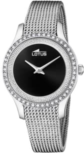Lotus Damenuhr Analog aus Edelstahl 316l Silberfarben | Quarzwerk, Widerstandsfähiges Mineralglas, Wasserdicht 5 ATM, Special Prices 18826/3