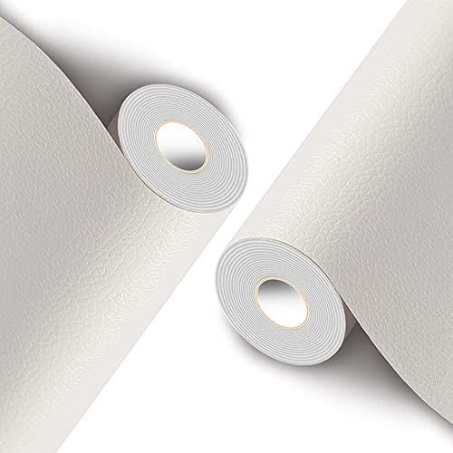 2 Stück Selbstklebende Leder Patch, Leder Patch Selbstklebend Kunstleder Reparatur Set, Leder Patch Kit Lederflicken, Selbstklebender Leder Reparatur Patch, für Möbel, Küche, Sofa(50 x 140 cm)