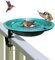 Vogeltränke für den Außenbereich, abnehmbare Vogeltränke mit Stabiler Klemme, einfache Einrichtung für den Außenbereich, für Garten, Terrasse, Rasen, Hof, Dekoration