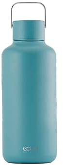 EQUA Timeless Bouteille d'eau en acier inoxydable 600 ml, sans BPA, anti-fuite, durable, multifonction, ondulée