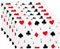 Poker-Karten, hitzebeständig, für Esstisch, Schwarz und Rot