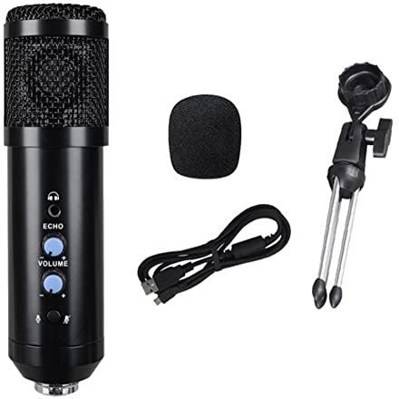 Lucaser USB Computer Recording Live Equipment Microphone Voice Game for Laptop Desktop PC