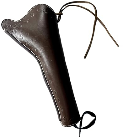 warreplica Western-Pistolenholster aus Leder, passend für Colt Uberti Pietta Traditions Black Powder Modell 1851 1861 Navy 1860 Old Army (Schlichtes Braun, 10)