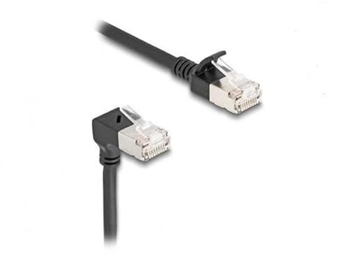 DeLOCK 80305 - Patchkabel Cat.6a, S/FTP, 1m, schwarz