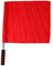 LOVIVER Bandiera Dell'arbitro Bandiera di Sicurezza Stradale Bandiera di Segnalazione con Asta in Acciaio Inossidabile Bandiera a Mano per Allenamento di Pall, Rosso