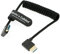 Alvin's Cables 8K 2.1 HDMI High Speed Braided Coiled Cable Right Angle to Right Angle for Atomos Ninja V, Portkeys BM5, for Feelworld Monitor, for Canon C300, Z CAM E2, Sony FS5| FS7| A7S3 Cameras