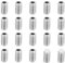PATIKIL M6x10mm Nylon Pointe Sans-tête Vis, 20 Paquet Métrique Hex Douille Tête Coupe pointe Anti Glissement Ensemble Vis Interne Hex Matériel d'entraînement, 304 Inox Acier