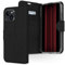 ACCEZZ kompatibel mit iPhone 15 Hülle – Wallet Soft Case Handytasche – Side Flip Handyhülle in Schwarz [3 Kartenfächer, Ständer, Magnetverschluss]