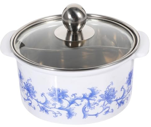 HOLIDYOYO Electric Soup Pot Cover Stainless Steel Small Induction Cooker Compatible for Restaurant and Home