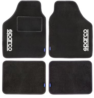 SPARCO Fußmatten Automatten Universal Blau Linie Autoteppich Alwettermatten 4X