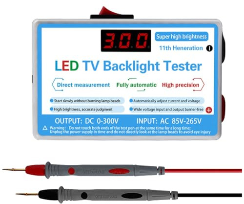 Desikixudy Tester di retroilluminazione per TV LED multifunzione, strumento di prova per perline a strisce LED, apparecchiature di riparazione TV per tester di retroilluminazione LED, spina europea