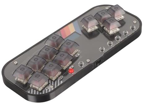 Tosuny Fighting Box Tastatur für Fight Stick, Mechanische Schaltertaste, Fighting Game Controller für SOCD, Funktioniert mit PC, SteamDeck, MiSTerFPGA