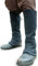 Burgschneider - Beinstulpe Nares - Schwarz (L, Unisex, Baumwolle) Mittelalter Fantasy - Ranger