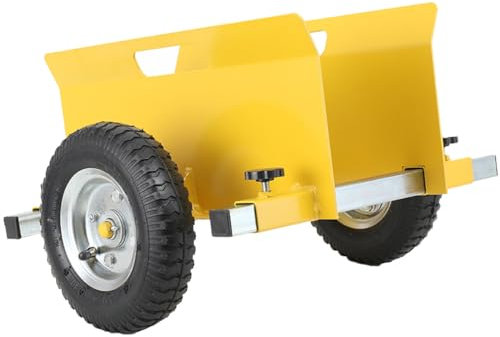 CDZHLTG Panel Dolly, Drywall Cart, 200KG/441LBS Capacity, Yellow, Iron & Rubber, 41x40x29cm, 8 Pneumatic Wheels, For Wall Panels, Gypsum Boards & More