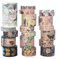 Blumen und Schmetterlinge Washi Tape Set,2m pro Rolle,Bronzieren, 18 Rollen in einer Box,Klebeband für Fotoalben, Sticker für Kinder, DIY Tape für Scrapbook und Journal,Washitape Organizer Stickerset