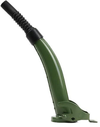 Streetwize - 5L Metal Jerry Can, Fuel Can, Petrol & Diesel Tank, Liquid Storage Tan, Water Tank Ideal for Gardening, Long Journeys, Caravans, Campervans, Motorhomes 0.6mm Thick SWJC5 (Jerry Can Spout)