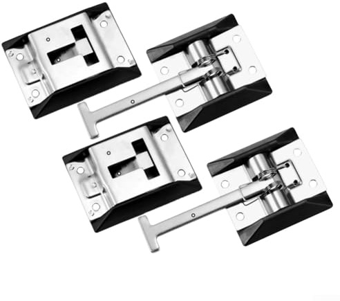 Feegow Heavy Duty Stainless Steel Door Retaining Latches, 2 Pcs for MOTORHOME Truck Caravan Hook & Catch For Door Shed Gate Or Tailgate Trailer Garage(304 stainless steel)