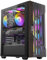 Okinos Oak Wood ATX PC Case, 4 x 120mm ARGB Non-PWM Case Fans Pre-Installed, Type-C Port, Tempered Glass Side Panel, Black Mid-Tower Computer Case, Cypress 5 ARGB