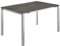 OUTLIV. Ausziehtisch Edelstahl-Gestell und HPL Tischplatte, pflegeleicht, witterungsbeständig, für Balkon & Garten, 140/178,5/210x70cm, Silber/Dunkelgrau