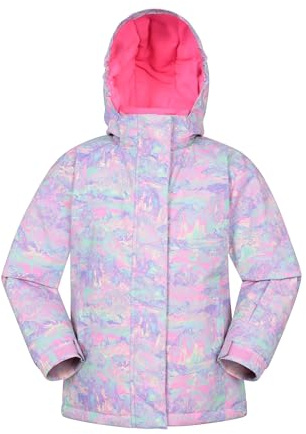 Mountain Warehouse Snowdrop Printed Kids Ski Jacket Pale Blue 7-8y