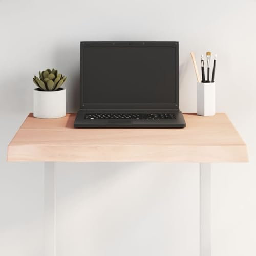 ShGaxin Tablero de Mesa Madera Maciza Roble Borde Natural 60x40x4 cm, Encimera Cocina, Tableros De Madera, Table Salon, Encimera De Madera - 363864