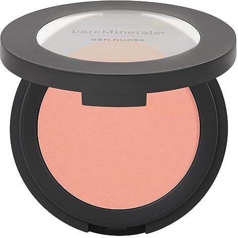 bareMinerals Gen Nude Powder Blush, Pretty in Pink, Vegan, Cruelty-Free & Dermatologist-Tested