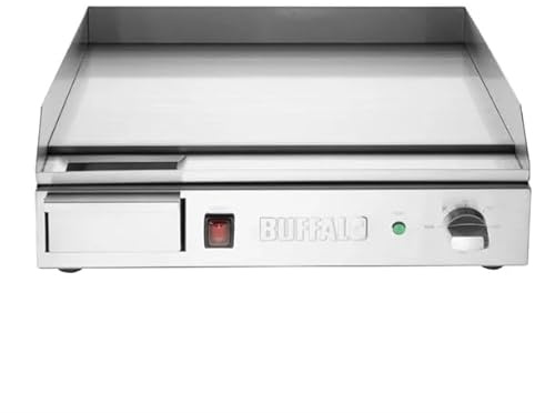 Buffalo Countertop Griddle with Steel Plate, Small | Delivers rapid, reliable heat transfer across the cooking surface, built for heavy-duty commercial kitchen performance.