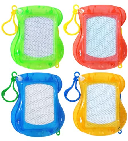 IKOPFLN Mitgebsel Kindergeburtstag Mini Maltafel Zaubertafel Schlüsselanhänger Kinder 4 Stück Nützliche Gastgeschenke Kleinigkeiten Give Aways Tombola Preise, kindergeburtstag mitgebsel