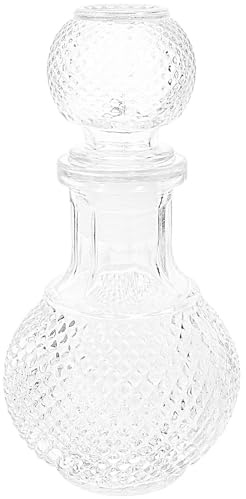 Milisten Wine Decanter and Whiskey Glass Bottle, Thickened Glass Jug with Stopper for Water or Juice, 250Ml