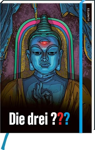 myNOTES Papeterie: Notizbuch A4 Die drei ??? – Feuriges Auge: Maxi-Blankbook DIN A4, gepunktet, für große Ideen und Notizen; Die drei ???