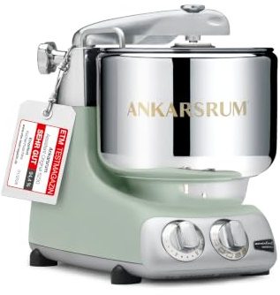 Ankarsrum Assistent Original 6230 Küchenmaschine, Nordic Sage | 1500 Watt, multifunktionale Küchenmaschine u.a. zum Backen, mit 7 Liter Edelstahlschüssel, handgefertigt in Schweden