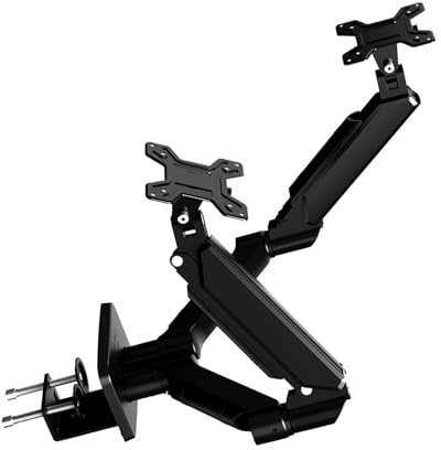FackLOxc Monitor Desk Mount for 13 to 32 Inch Screens with Individual Direction Control and Vertical Ergonomic Monitor Arm