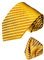 Lorenzo Cana - Luxus Krawatte mit Einstecktuch - Marken 2er Set aus 100% Seide - Gold Gelb Goldgelb einfarbig - 84325