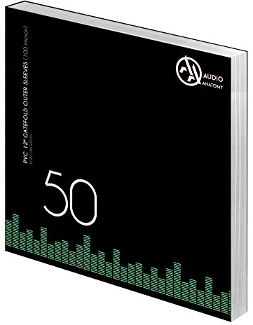 Audio Anatomy Vinyl-Doppel LP Gatefold Außenhüllen 12“ PVC/100µ - Transparent, 50 Stück: Outer Sleeves - 50 x 12 PVC Gatefold Outer Sleeves (100 Micron)
