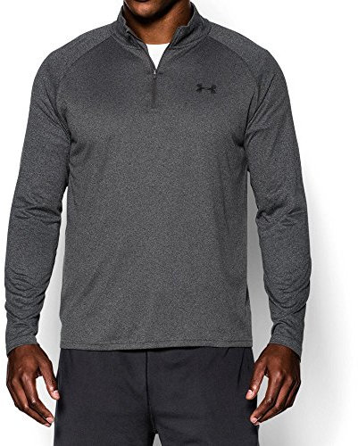 Under Armour Men UA Tech 1/4 Zip Long-sleeve Shirt - Carbon Heather, XL