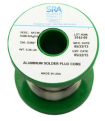 Aluminium Lötzinn 96,5 SN/3.5ag .062 Flux Core