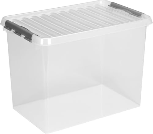 Sunware Q-Line Aufbewahrungsbox, transparent, metallisch, Einheitsgröße