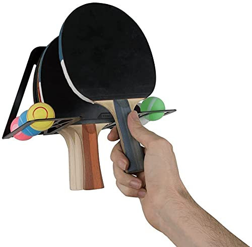 Supporto racchetta da ping pong portaracchetta (100% Acciaio) (Bianco)